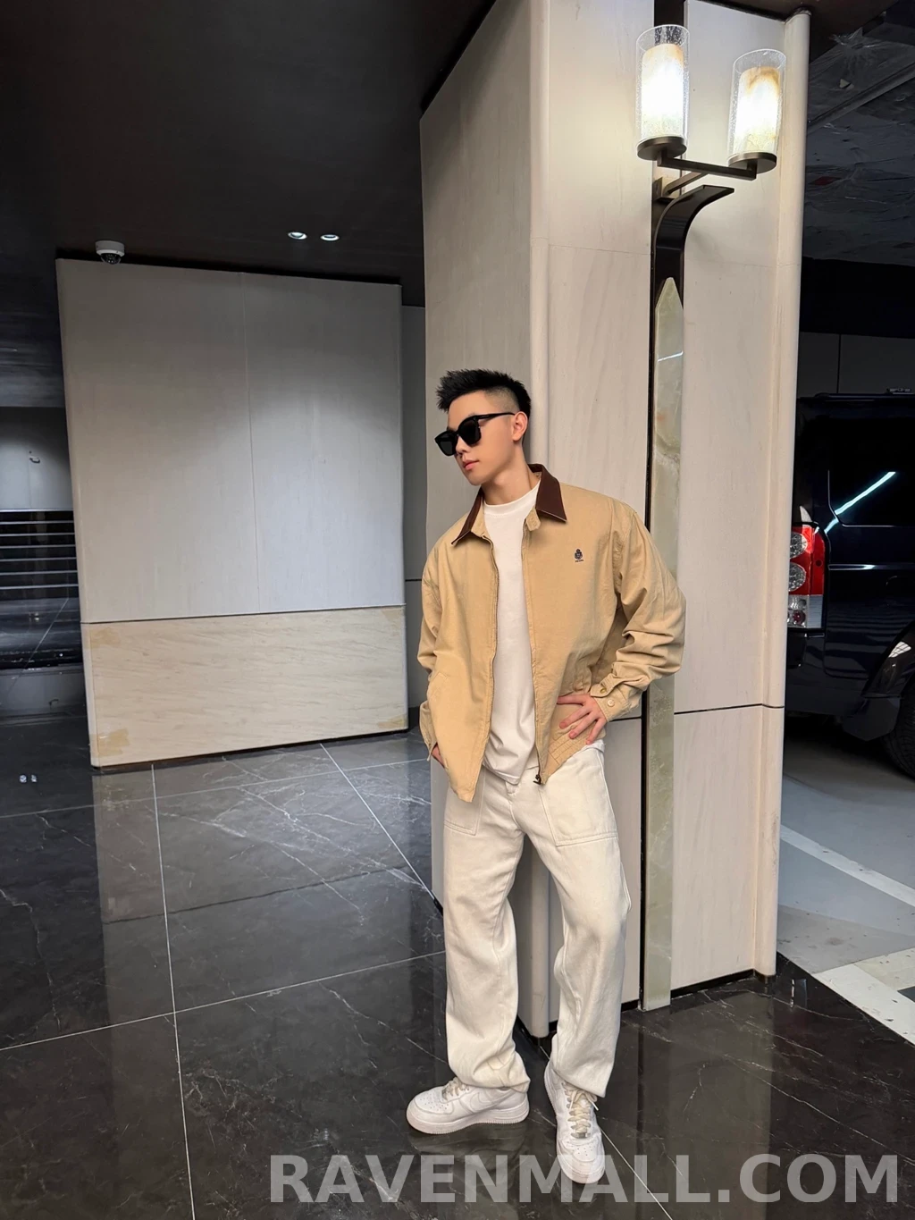 프라다 프라다 레더카라 해링턴 상세 이미지