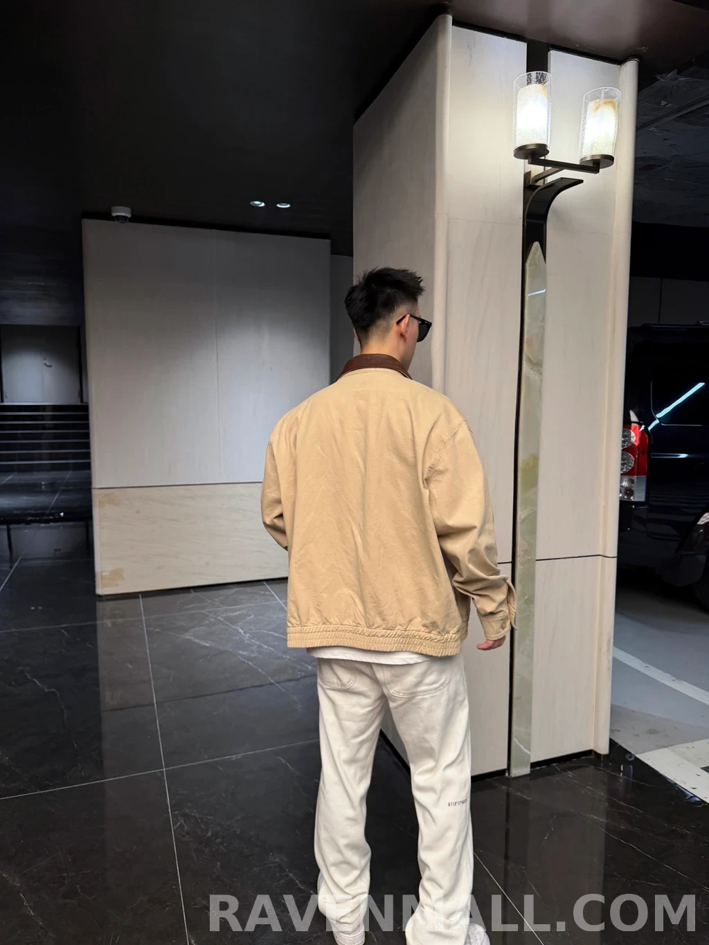 프라다 프라다 레더카라 해링턴 상세 이미지
