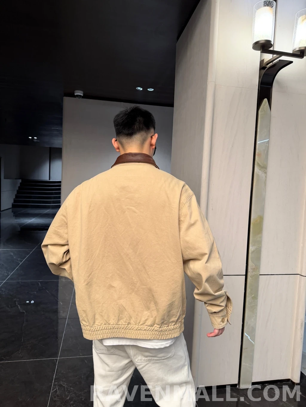 프라다 프라다 레더카라 해링턴 상세 이미지