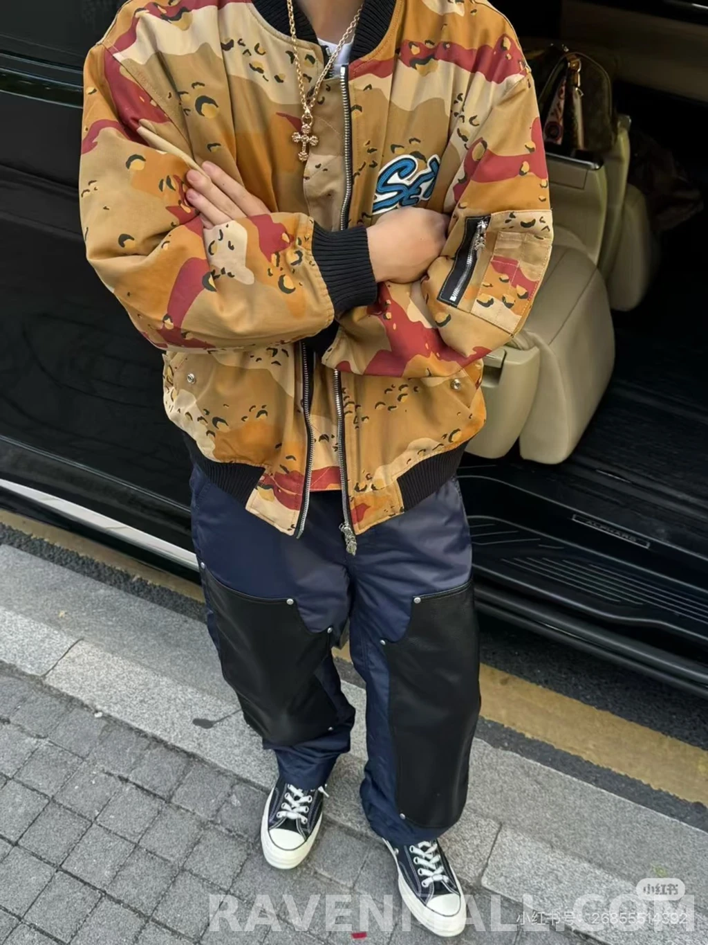 크롬하츠 크롬하츠 니패치 워크팬츠 상세 이미지