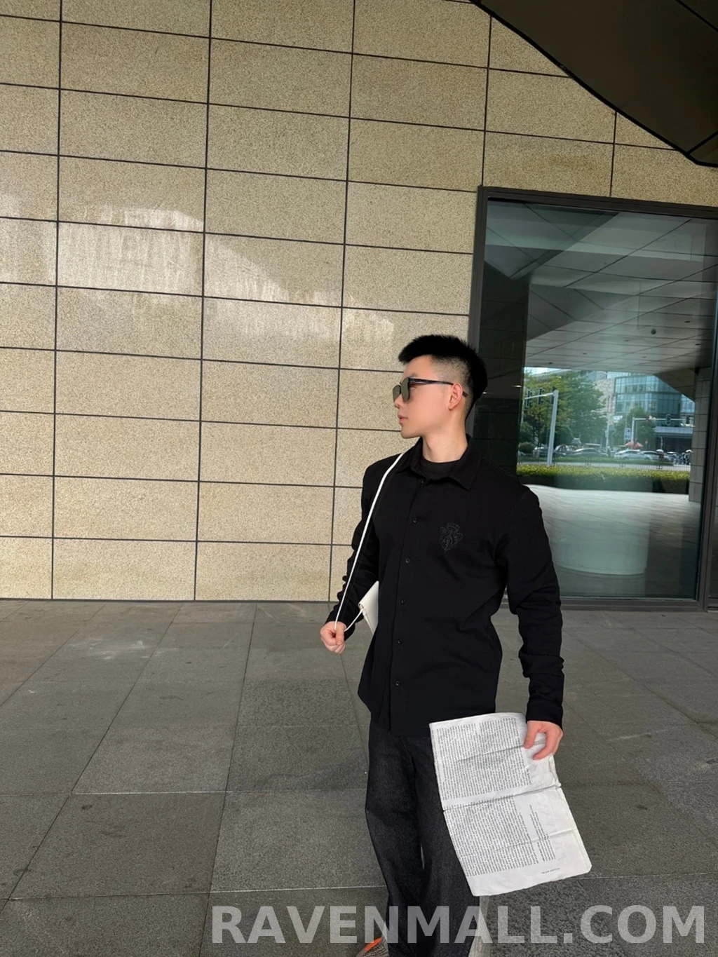 구찌 구찌 자수 디테일 코튼 피케 셔츠 상세 이미지