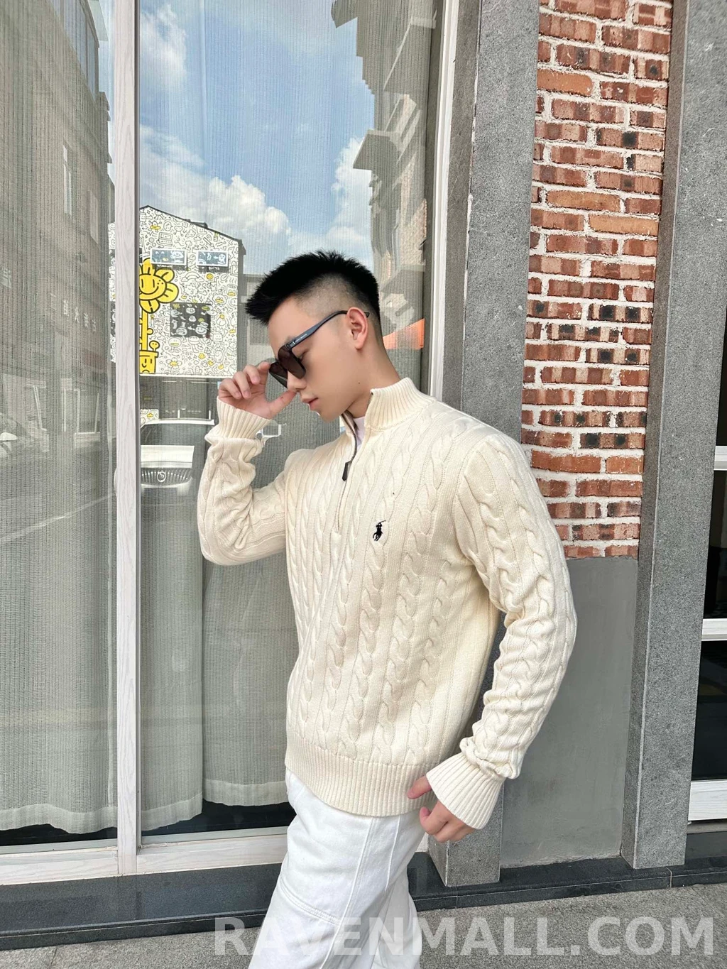 랄프로렌 랄프로렌 케이블 하프집 상세 이미지