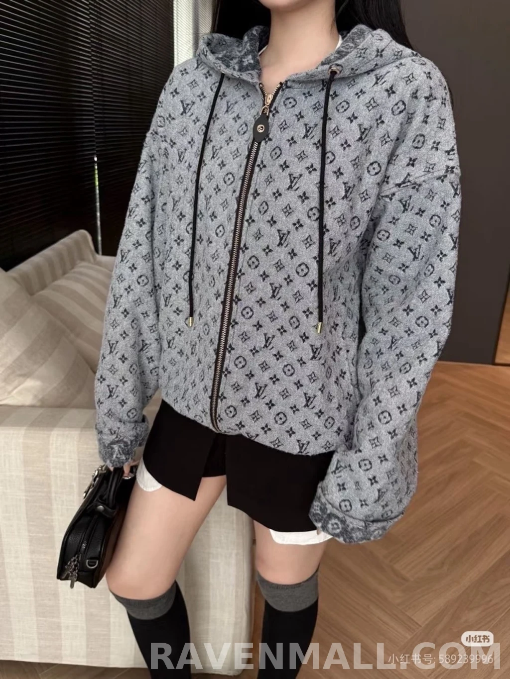 루이비통 루이비통 모노그램 펠트 후드 집업 상세 이미지