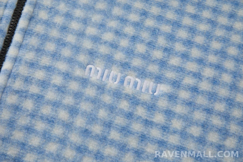 미우미우 미우미우 깅엄 플리스 상세 이미지