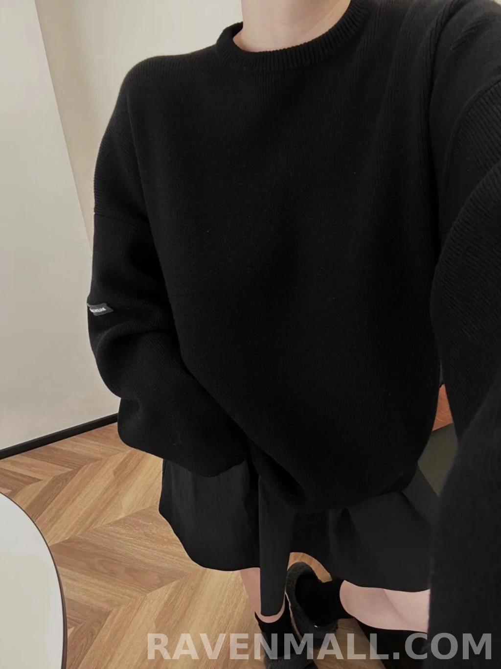 발렌시아가 발렌시아가 슬리브로고 니트 상세 이미지
