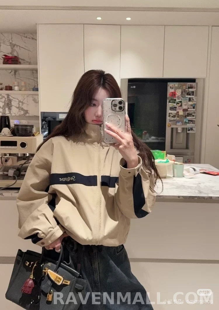 생로랑 생로랑 컬러블록 재킷 상세 이미지
