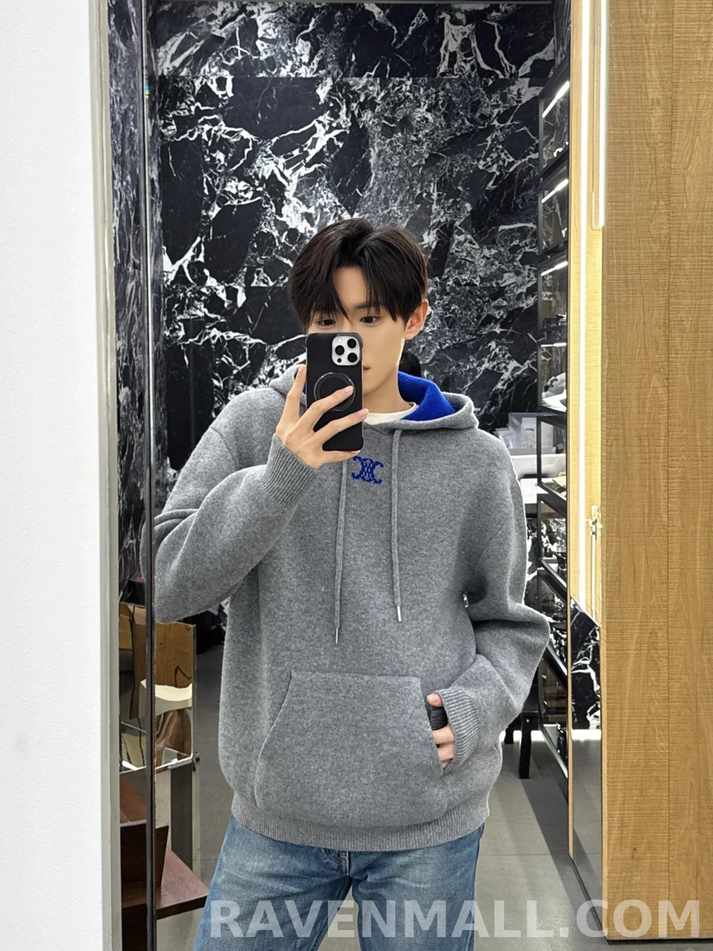 셀린느 셀린느 트리옹프 니트 후드 상세 이미지