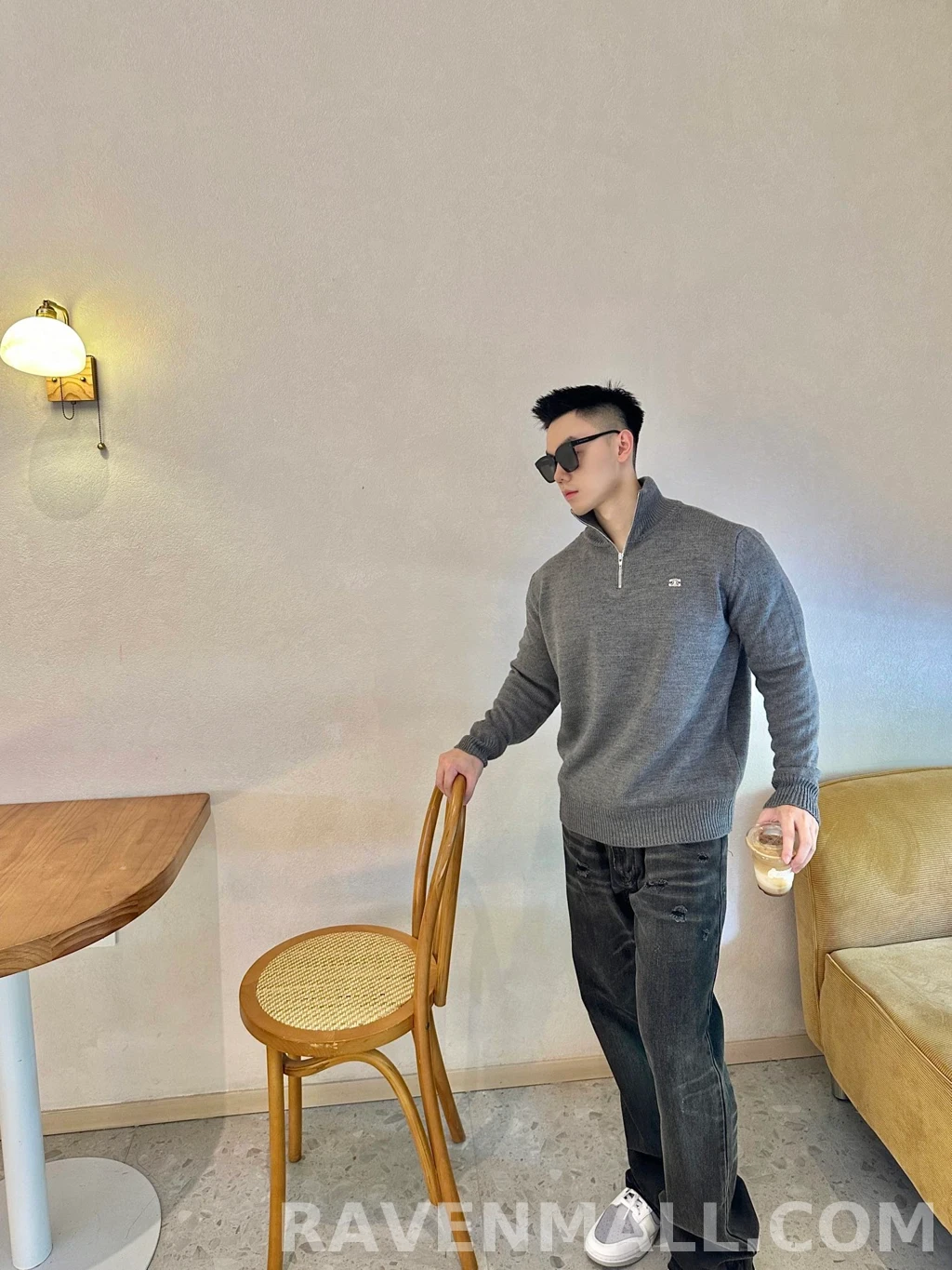 셀린느 셀린느 하프집 니트 상세 이미지
