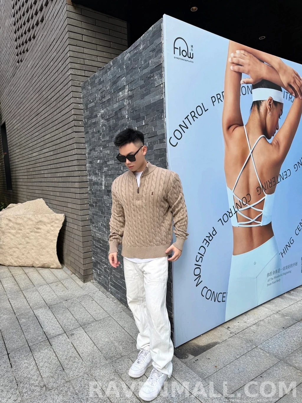 랄프로렌 랄프로렌 꽈배기 하프 집업 상세 이미지