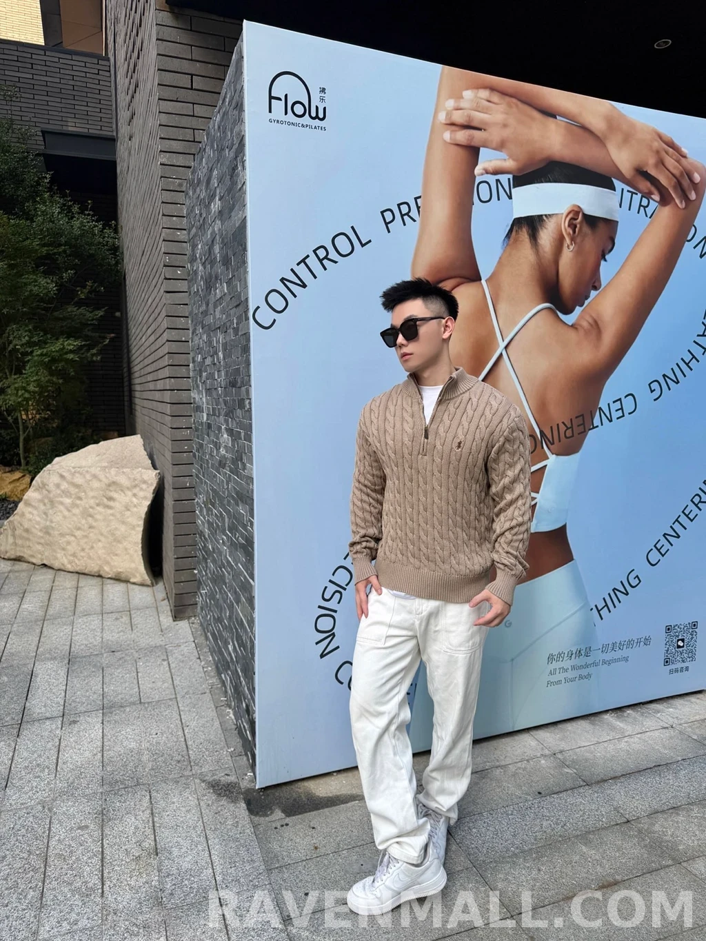 랄프로렌 랄프로렌 꽈배기 하프 집업 상세 이미지