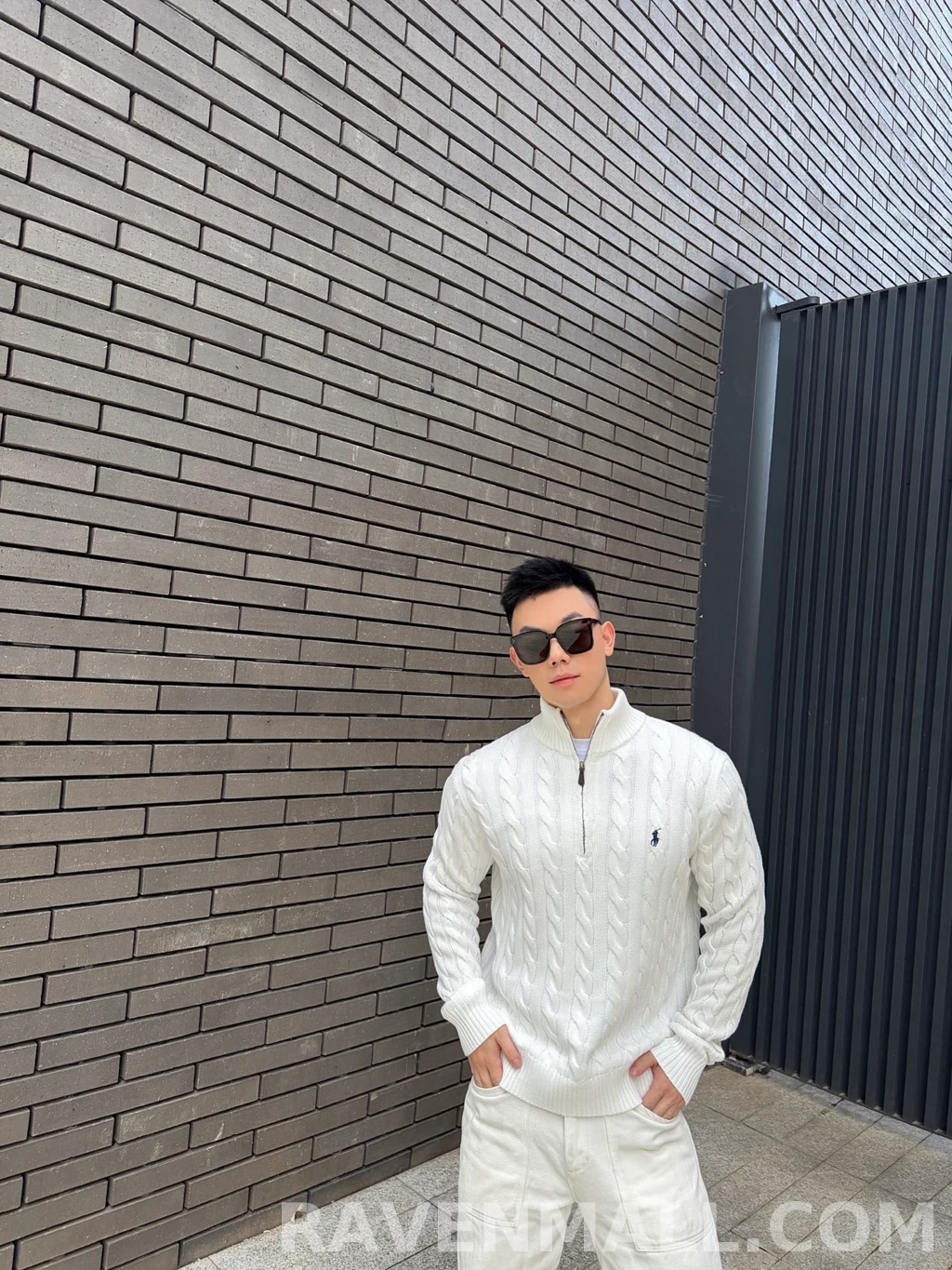 랄프로렌 랄프로렌 꽈배기 하프집업 상세 이미지