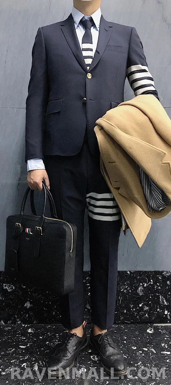 톰브라운 톰브라운 사선립 수트팬츠 상세 이미지