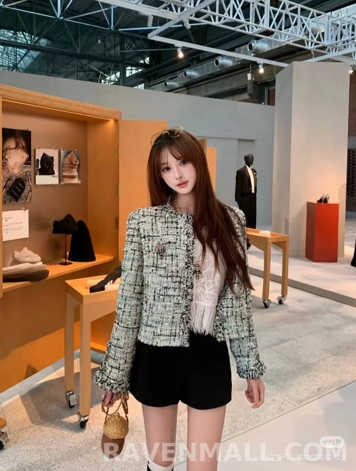 샤넬 샤넬 체크 트위드 상세 이미지
