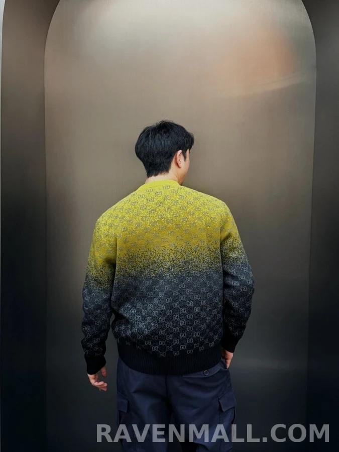 구찌 구찌 그라디언트 제카드 니트 상세 이미지