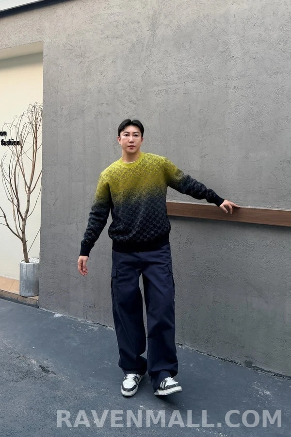 구찌 구찌 그라디언트 제카드 니트 상세 이미지