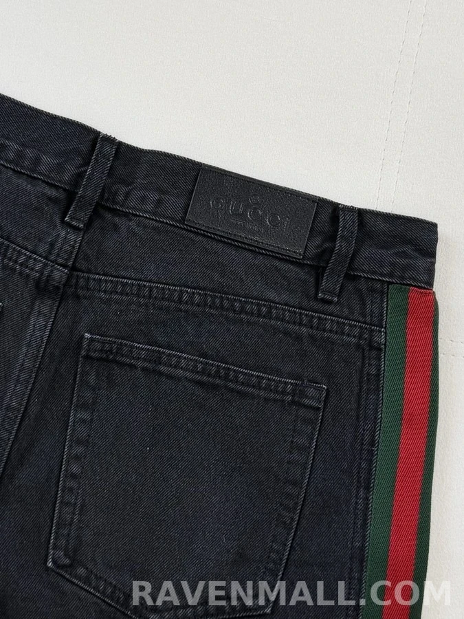 구찌 구찌 웨빙 데님 팬츠 상세 이미지
