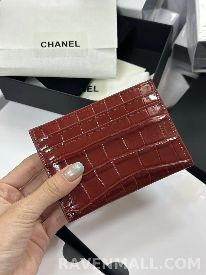 샤넬 샤넬 크록 일루전 카드 홀더 상세 이미지
