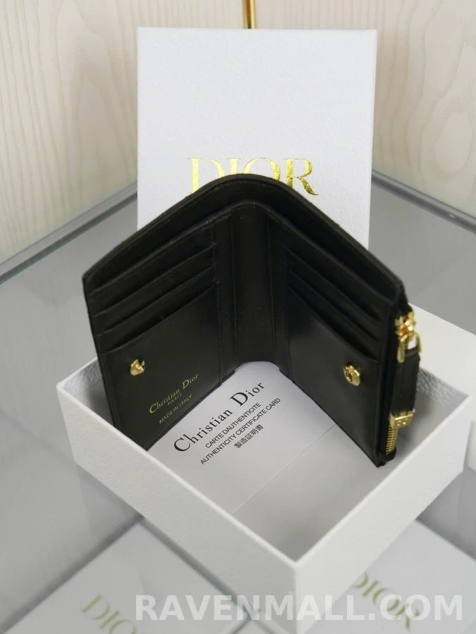 디올 디올 까로 달리아 하트 모티프 지갑 상세 이미지
