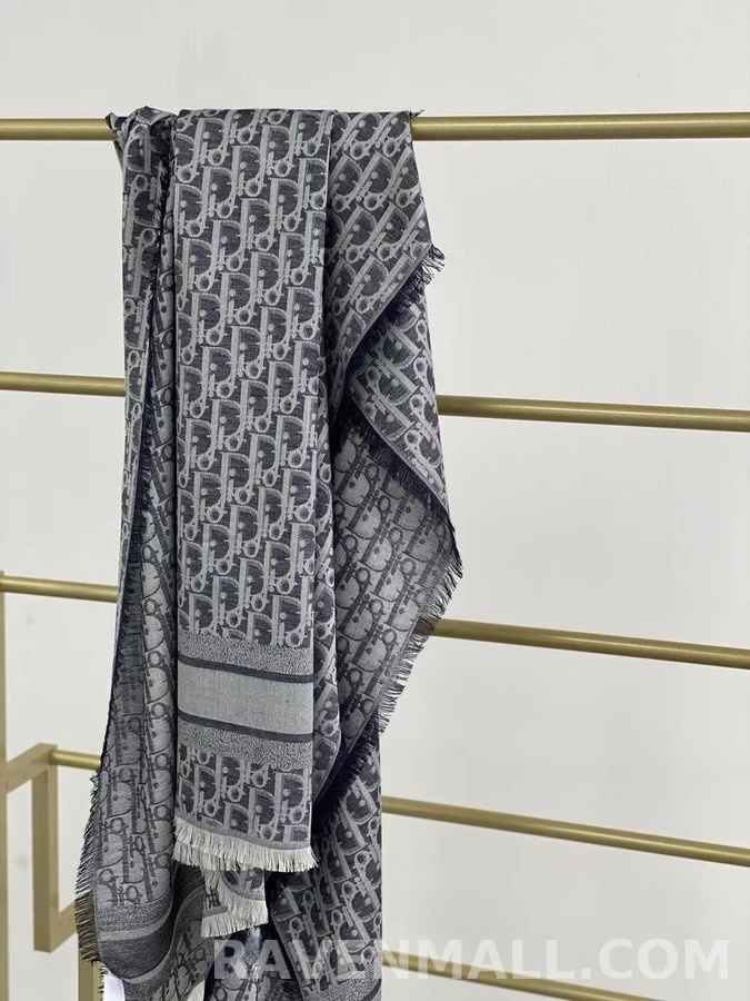 디올 디올 오블리크 패턴 스카프 상세 이미지