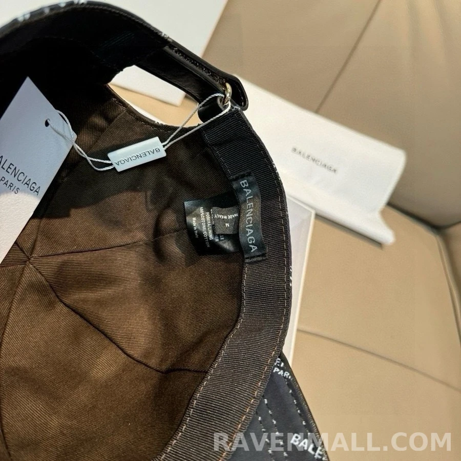 발렌시아가 발렌시아가 레터링 패턴 볼캡 상세 이미지