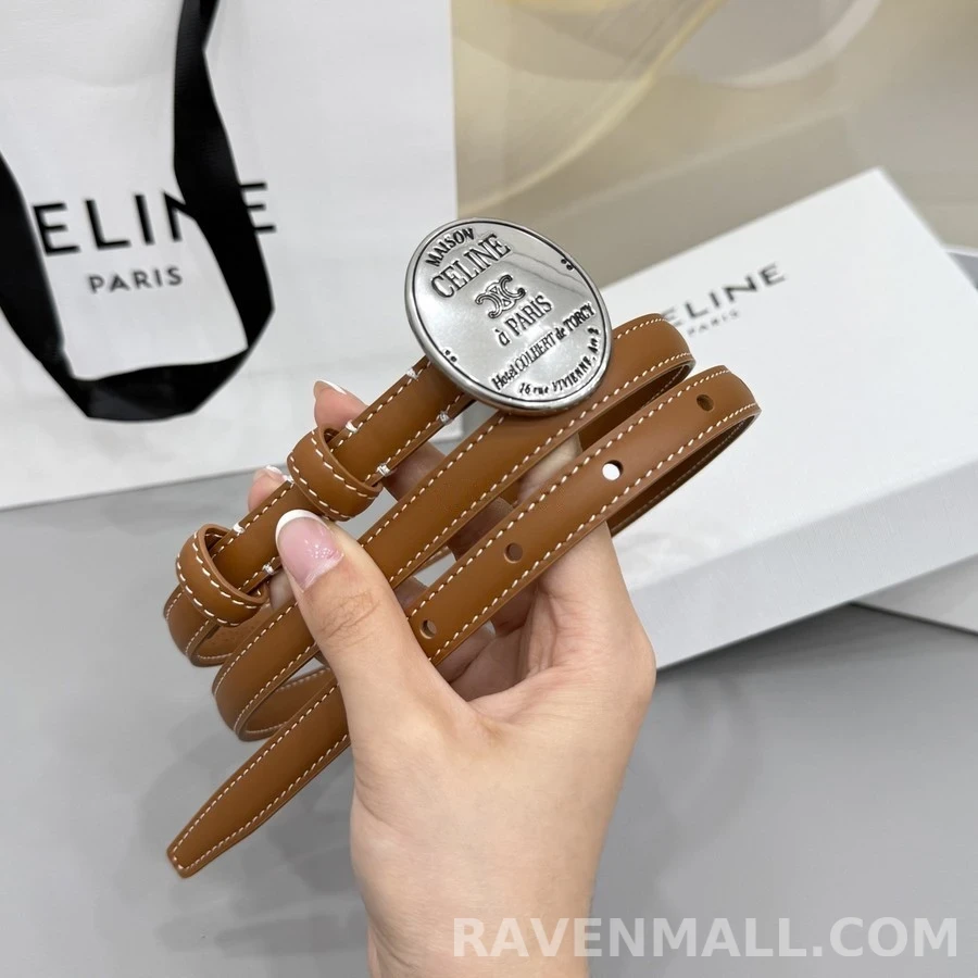 셀린느 셀린느 Maison 레더 벨트 상세 이미지