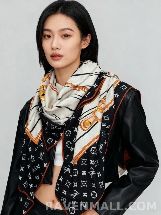 루이비통 루이비통 모노그램 트래블 스카프 상세 이미지