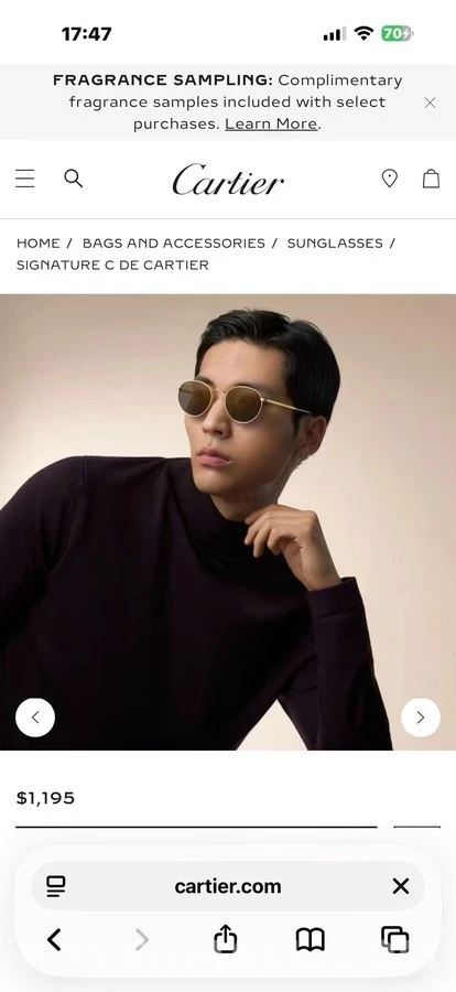 까르띠에 까르띠에 틴트 오벌 안경 상세 이미지