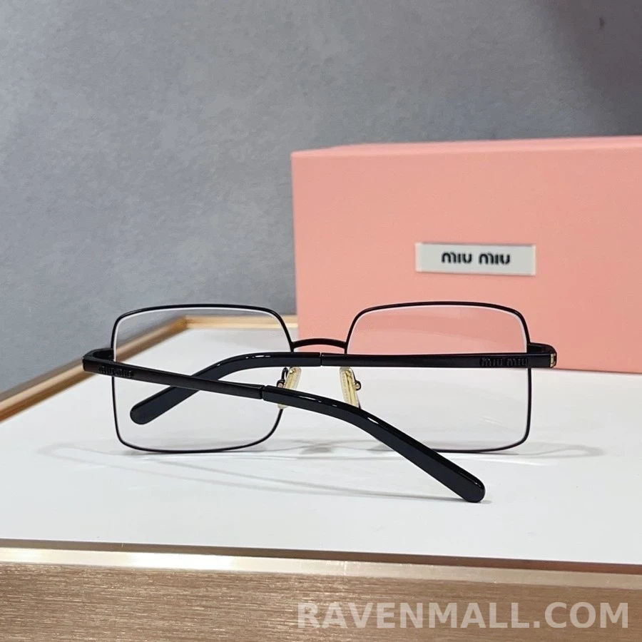 미우미우 미우미우 스퀘어 메탈 안경테 상세 이미지