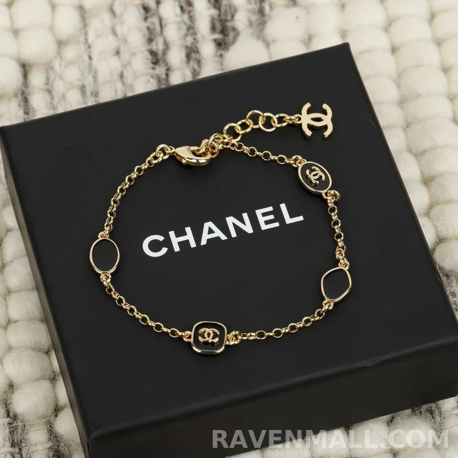 샤넬 샤넬 로고 기하학 팔찌 상세 이미지