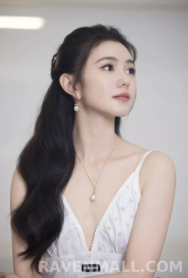 미우미우 미우미우 M 로고 애플 진주 귀걸이 상세 이미지