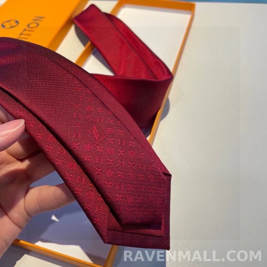 루이비통 루이비통 LV 로고 그라데이션 넥타이 상세 이미지