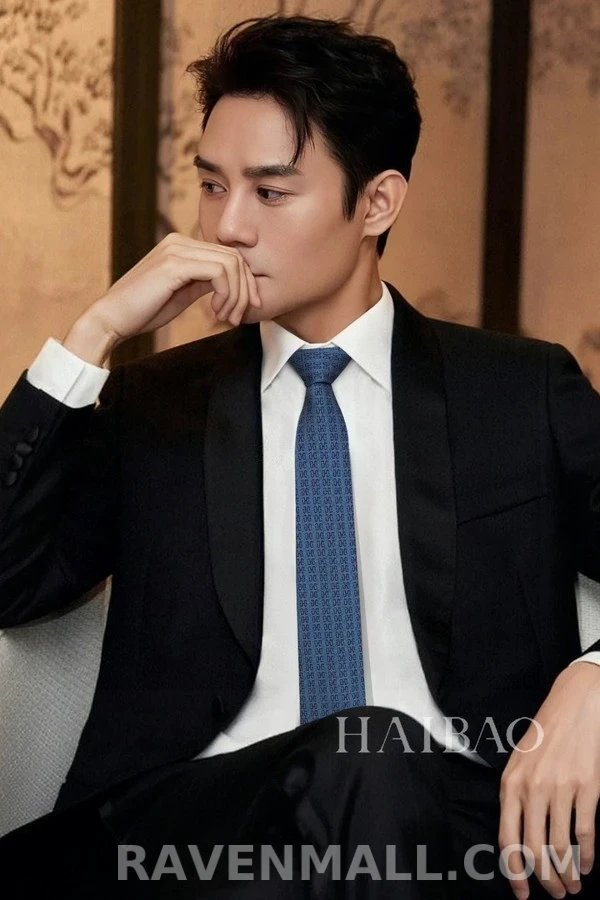 에르메스 에르메스 H 더블 체인 실크 넥타이 상세 이미지