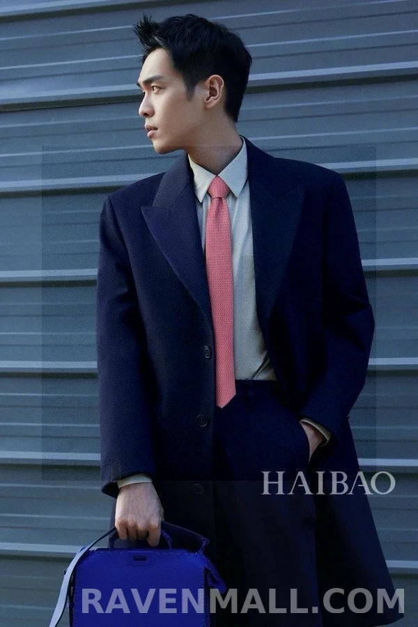 에르메스 에르메스 H 그물망 프린트 넥타이 상세 이미지