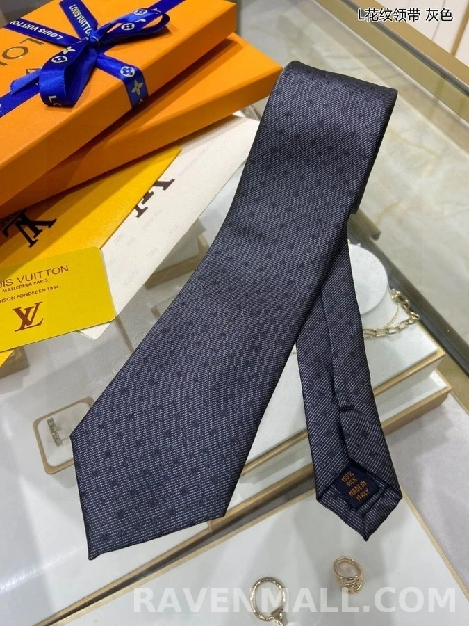루이비통 루이비통 Damier 패턴 넥타이 상세 이미지