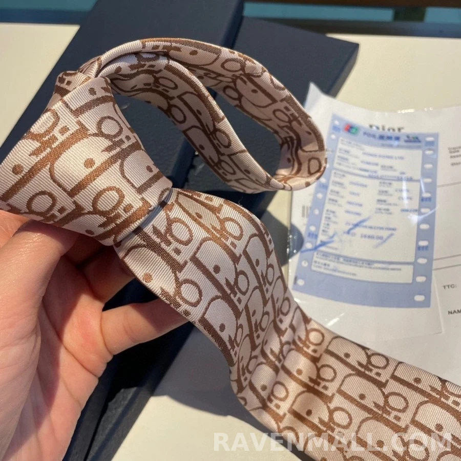 디올 디올 모노그램 자카드 넥타이 상세 이미지