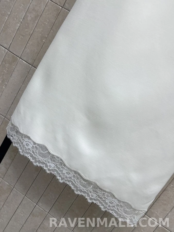 디올 디올 레이스헴 스트레이트 스커트 상세 이미지