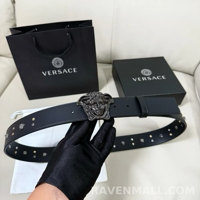 베르사체 베르사체 메두사 버클 레더 벨트 상세 이미지