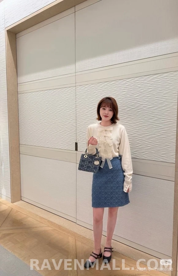디올 디올 레이어드 리본 니트 스웨터 상세 이미지