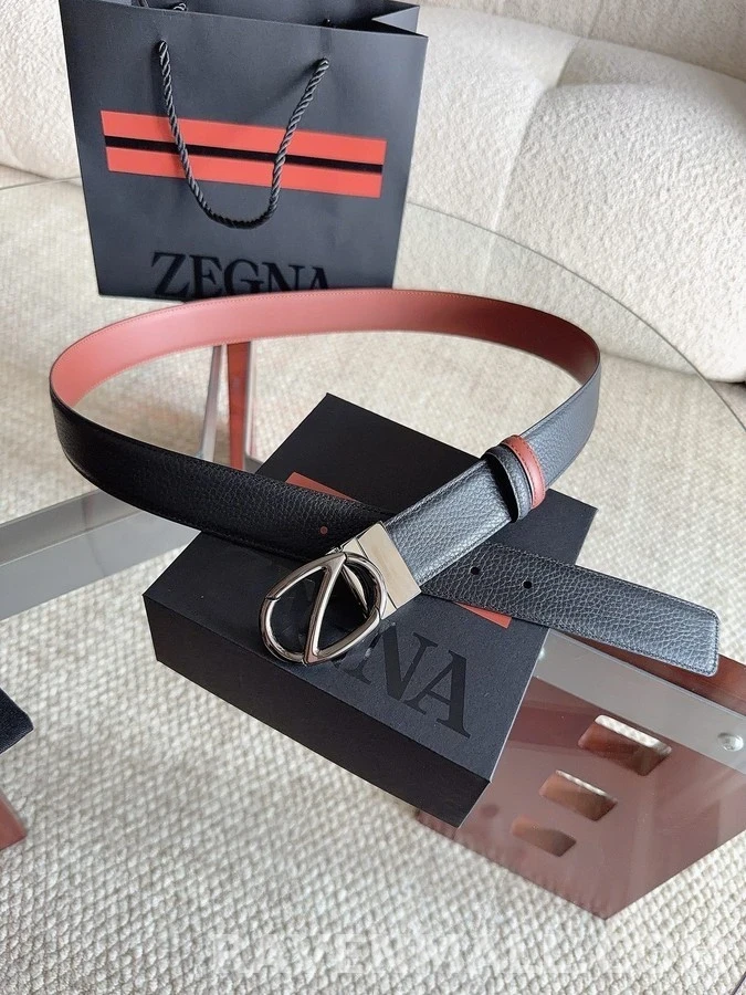 제냐 제냐 Z 버클 양면 가죽 벨트 상세 이미지