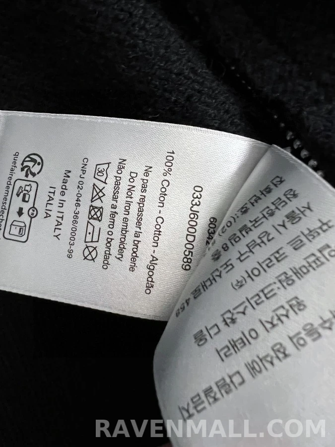 디올 디올 레터링 자수 집업 니트 자켓 상세 이미지