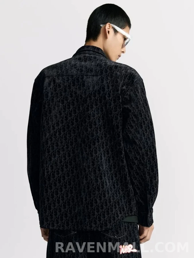 디올 디올 로고 오블리크 패턴 셔츠 상세 이미지