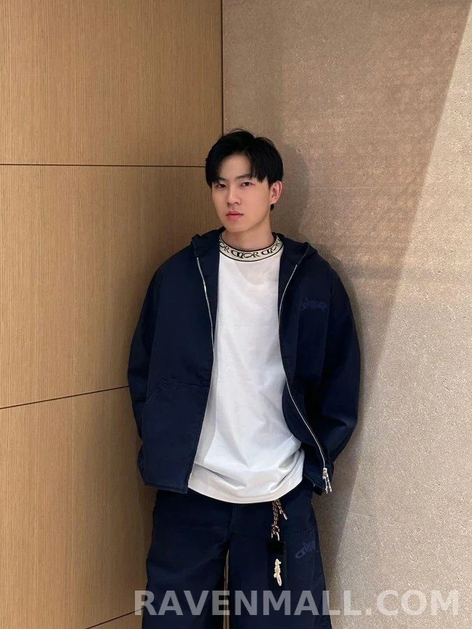 디올 디올 로고 자수 후드 집업 자켓 상세 이미지