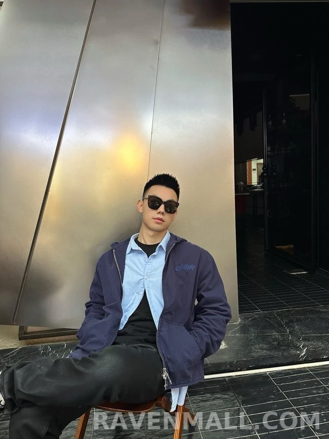 디올 디올 로고 자수 후드 집업 자켓 상세 이미지