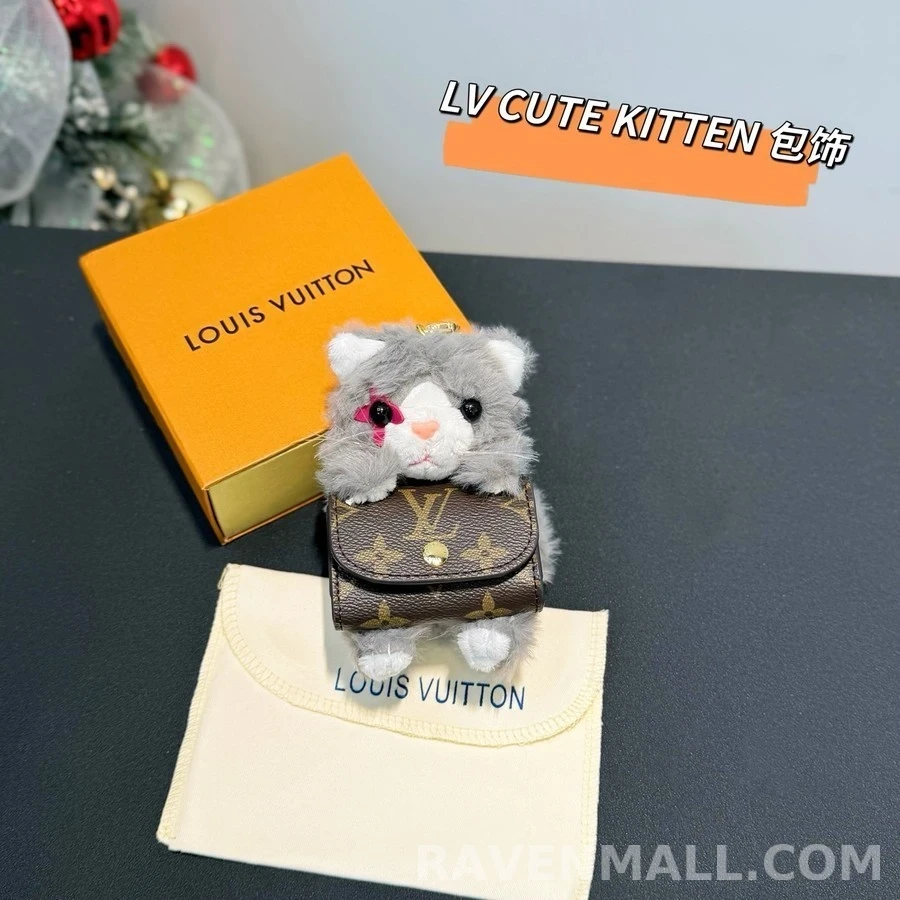 루이비통 루이비통 모노그램 고양이 인형 키링 상세 이미지
