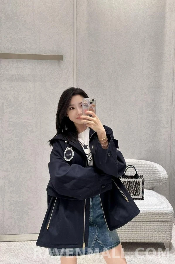 디올 디올 메달리온 자수 후드 집업 상세 이미지
