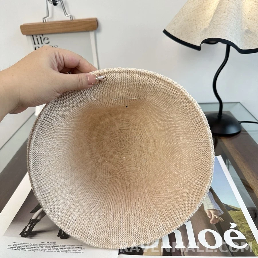 생로랑 세인트로랑 레이스 니트 버킷햇 상세 이미지