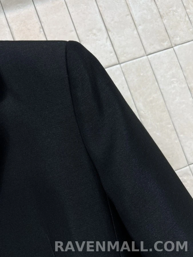 디올 디올 배색 파이핑 싱글 자켓 상세 이미지