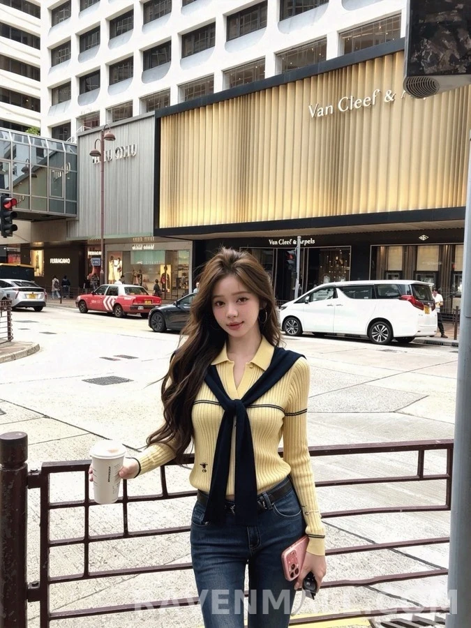디올 디올 벌 자수 세일러 니트 탑 상세 이미지