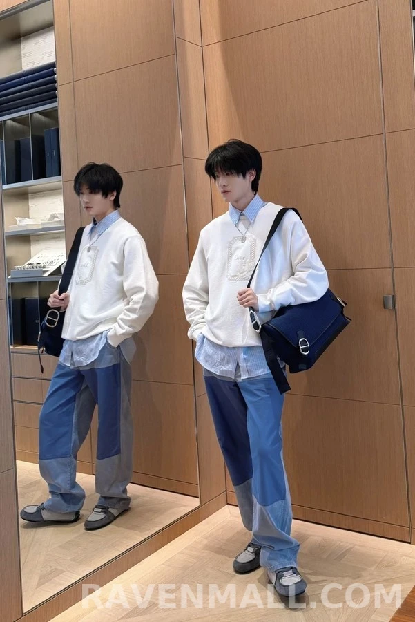 디올 디올 메달리온 콜리브리 릴랙스 핏 스웨트셔츠 상세 이미지