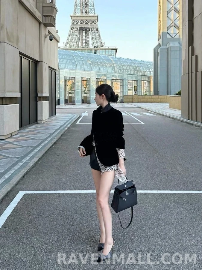 디올 디올 벨벳 스탠드넥 자켓 상세 이미지